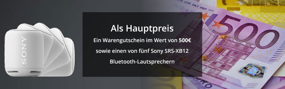 Als kleines Dankeschön verlosen wir unter den Teilnehmern der Befragung